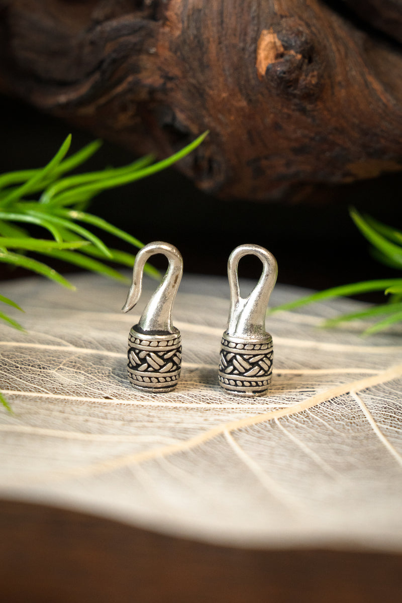 Viking kettingsluiting 3mm, verzilverd brons