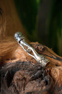 Viking kettingsluiting 3mm, verzilverd brons