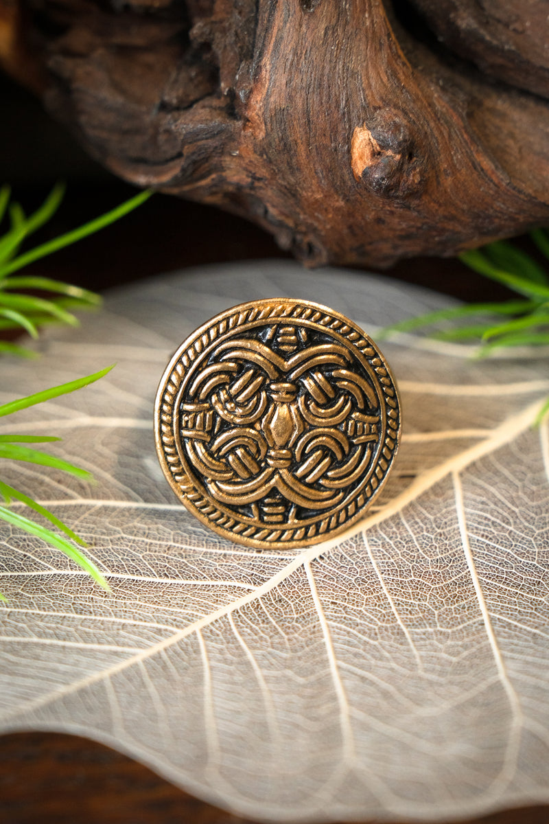 Birka Vikingaring Borre-stil, brons 
