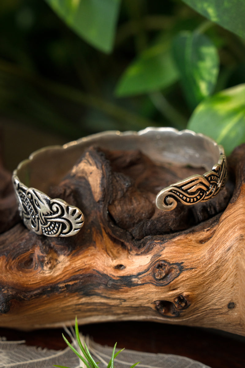 Braccialetto vichingo Isola di Man, bronzo argentato 