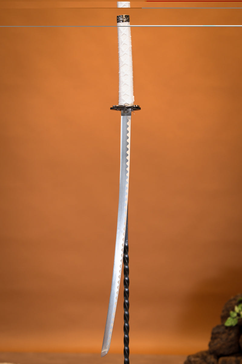 Witte draak katana, wakizashi & tanto, semi-scherp