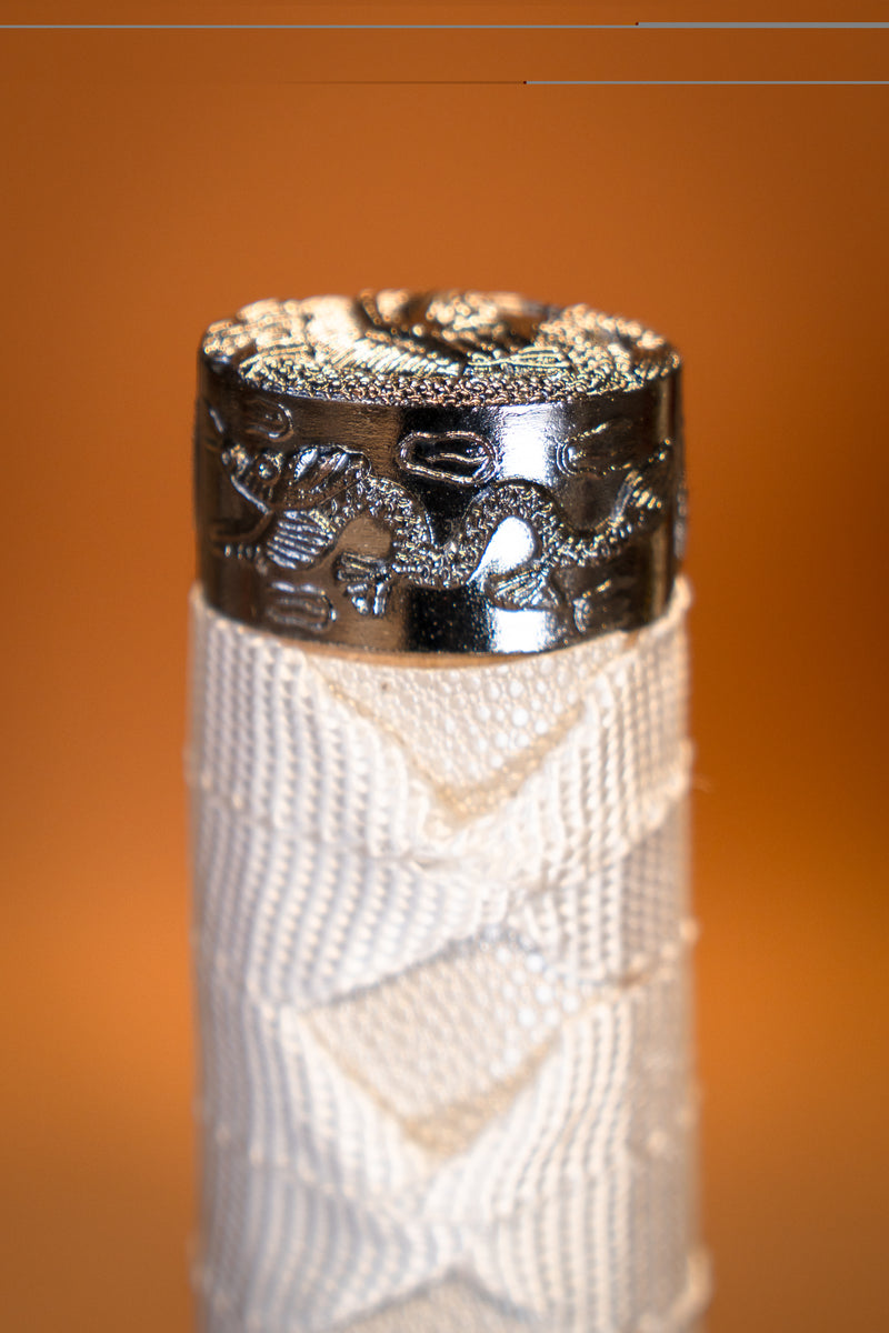 Drago bianco katana, wakizashi & tanto, semi-affilato 