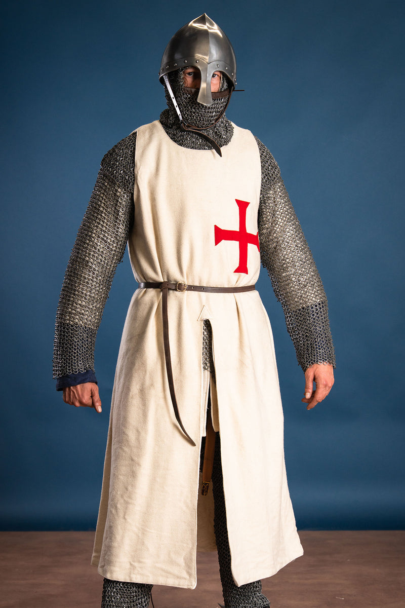 Storico surcotto templare, crema 