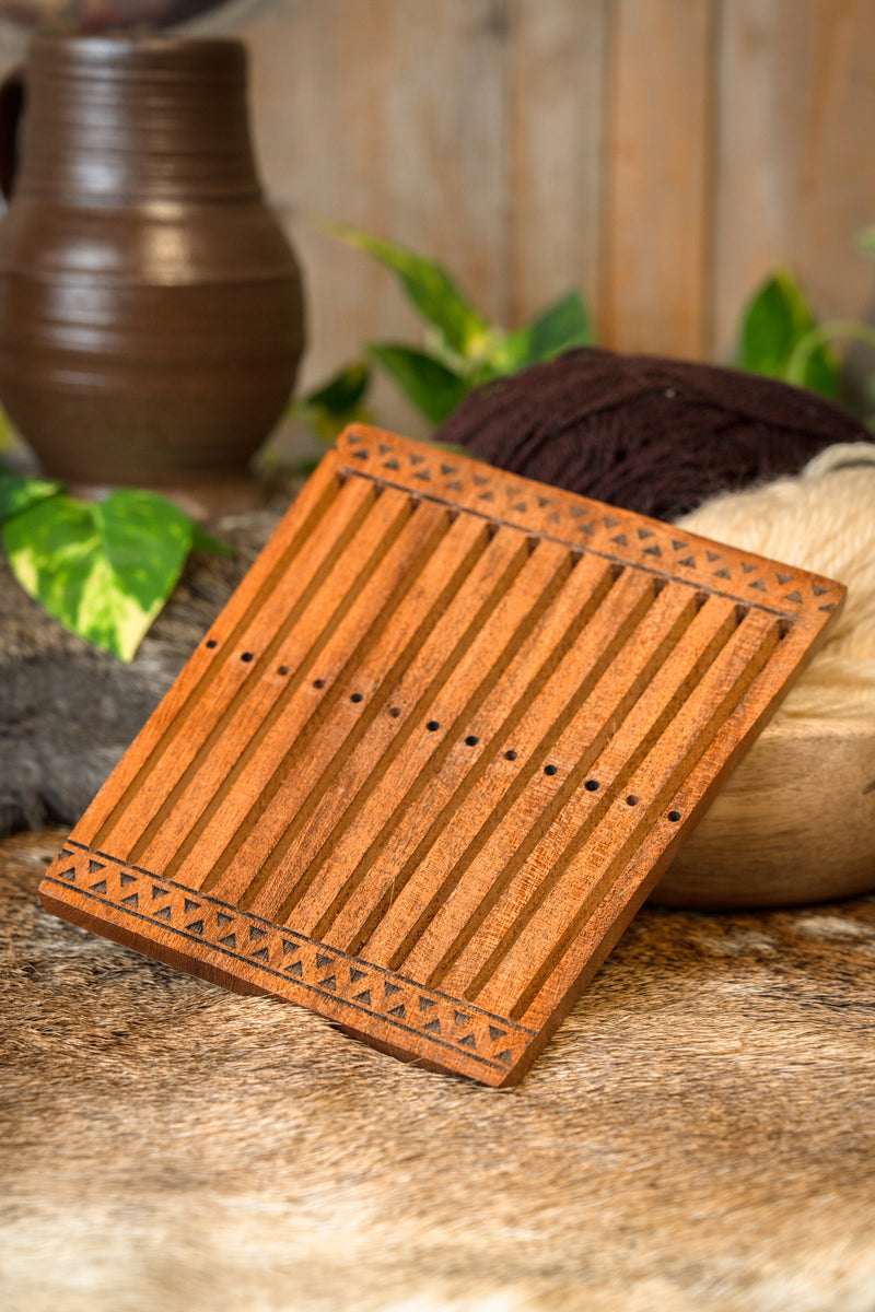 Métier à tisser médiéval 