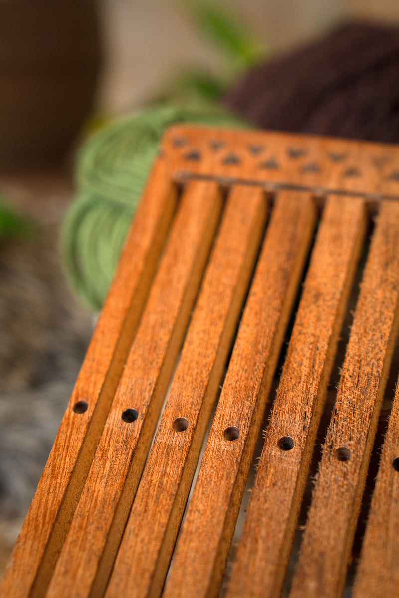 Métier à tisser médiéval 