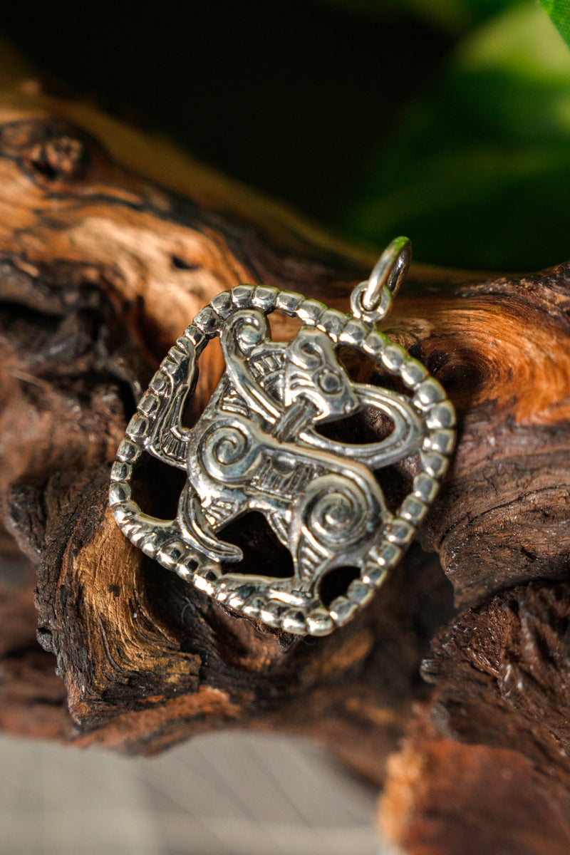 Amuleto di Fenrir, sterling argento 