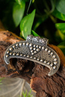 Lunula amulet Gnezdovo, silvered bronze