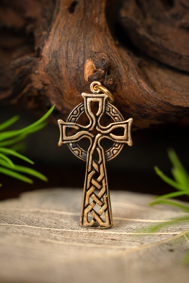 Keltisch kruisamulet, brons
