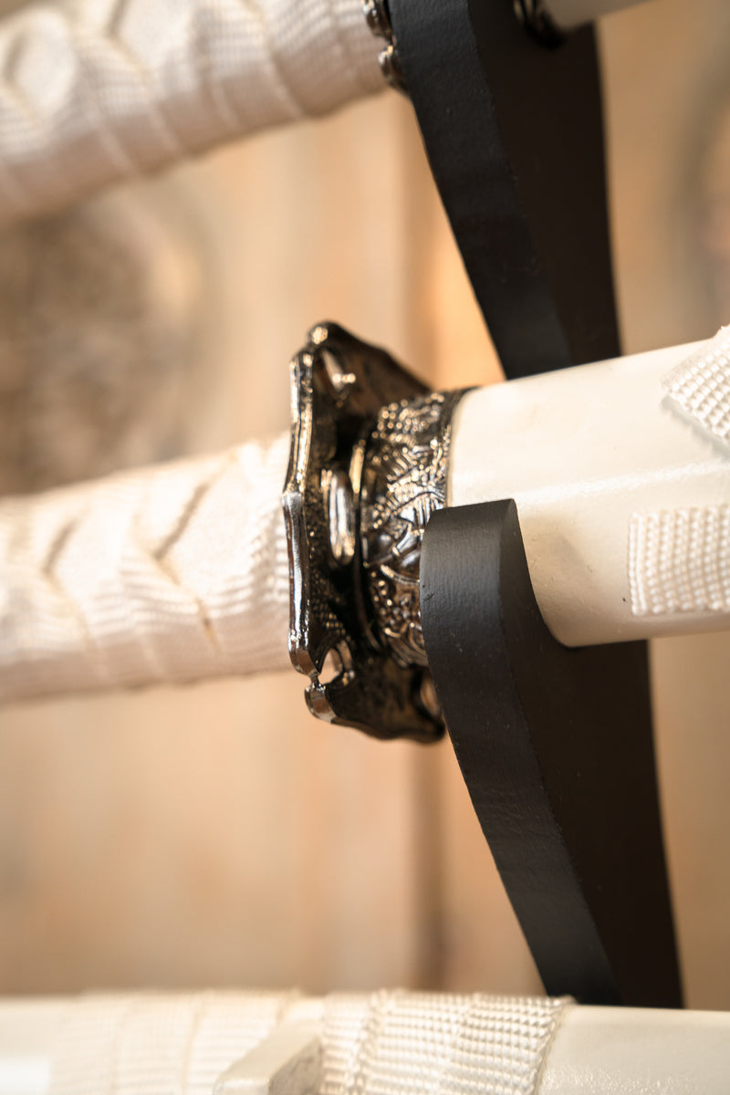 Drago bianco katana, wakizashi & tanto, semi-affilato 