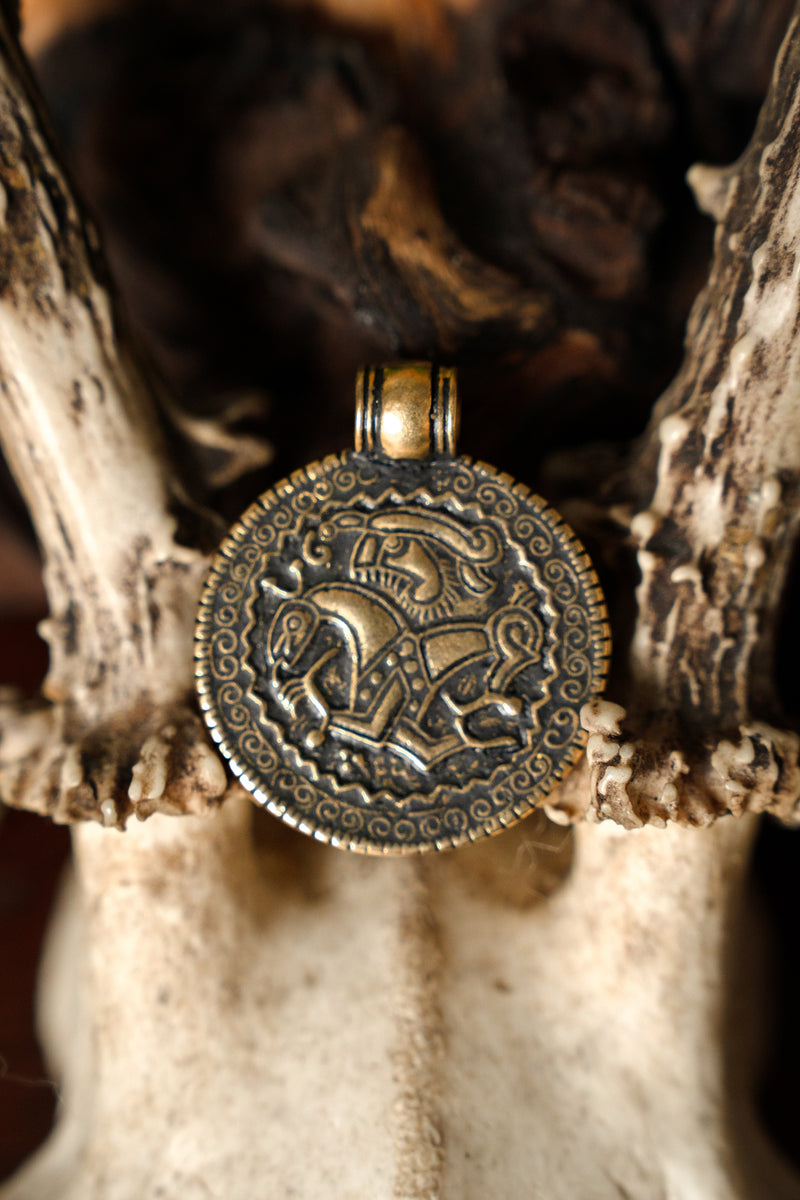 Bracteate amulet Zealand, bronze