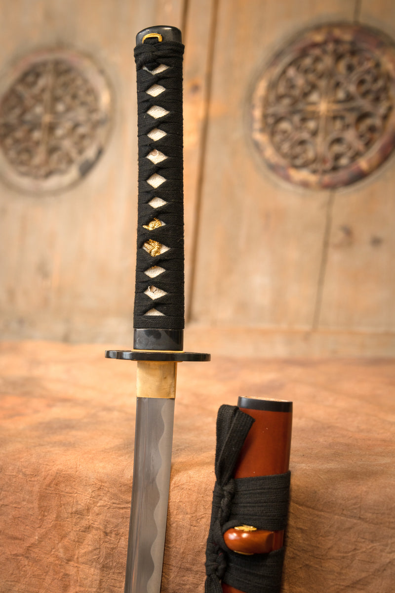 Roodhout iaito wakizashi, tępy (battle-ready) 