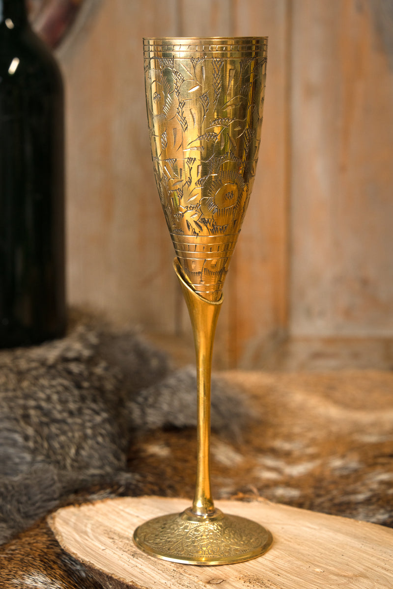 15de eeuwse messingen kelk