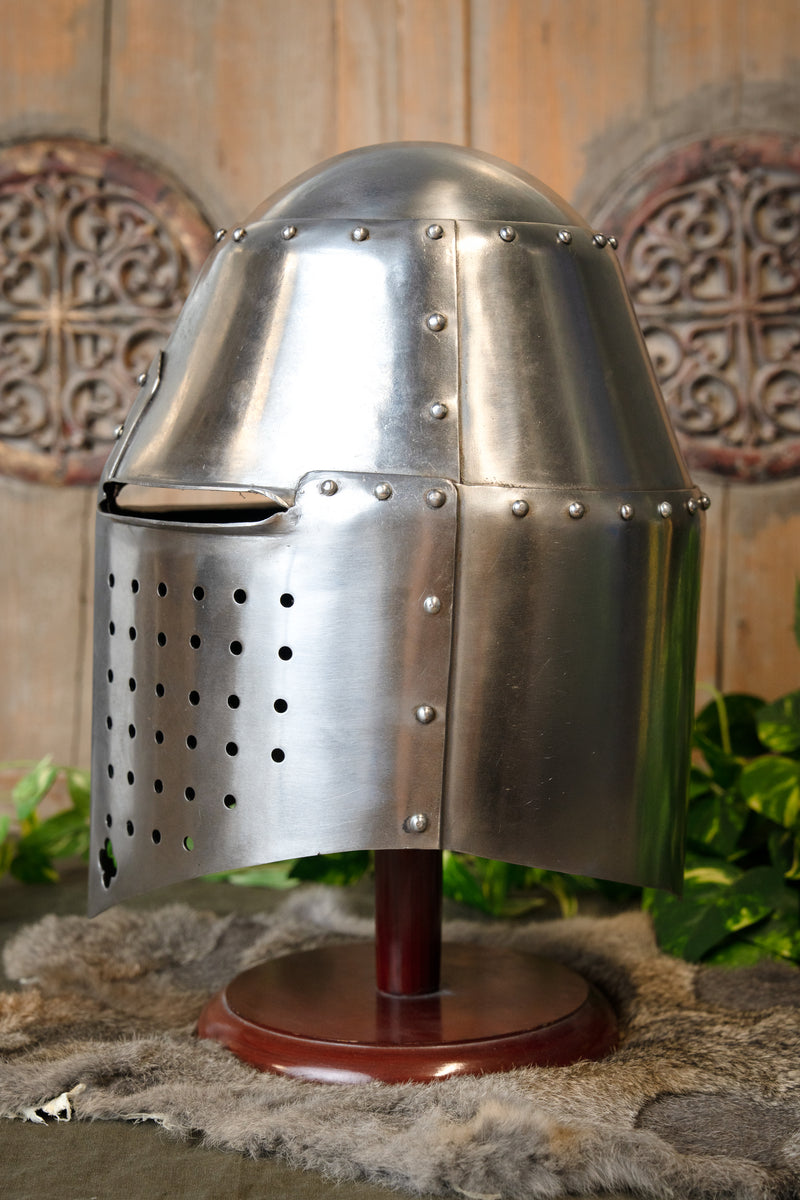 14e eeuwse helm Sir Richard Pembridge, 2 mm (battle-ready)