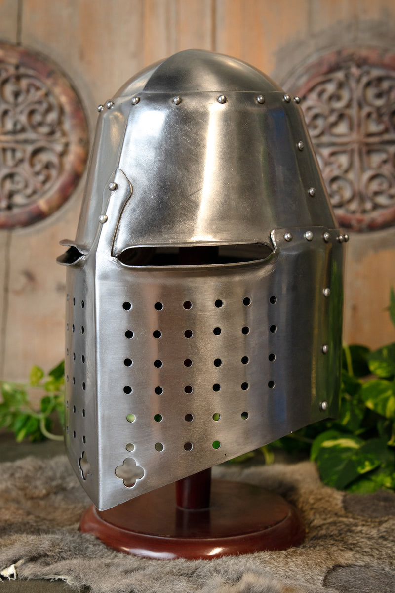 14e eeuwse helm Sir Richard Pembridge, 2 mm (battle-ready)