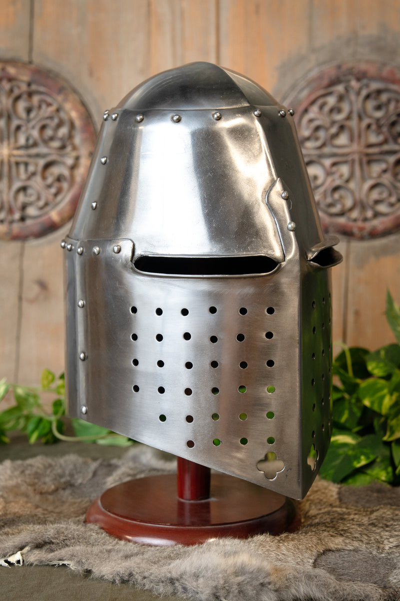 14e eeuwse helm Sir Richard Pembridge, 2 mm (battle-ready)