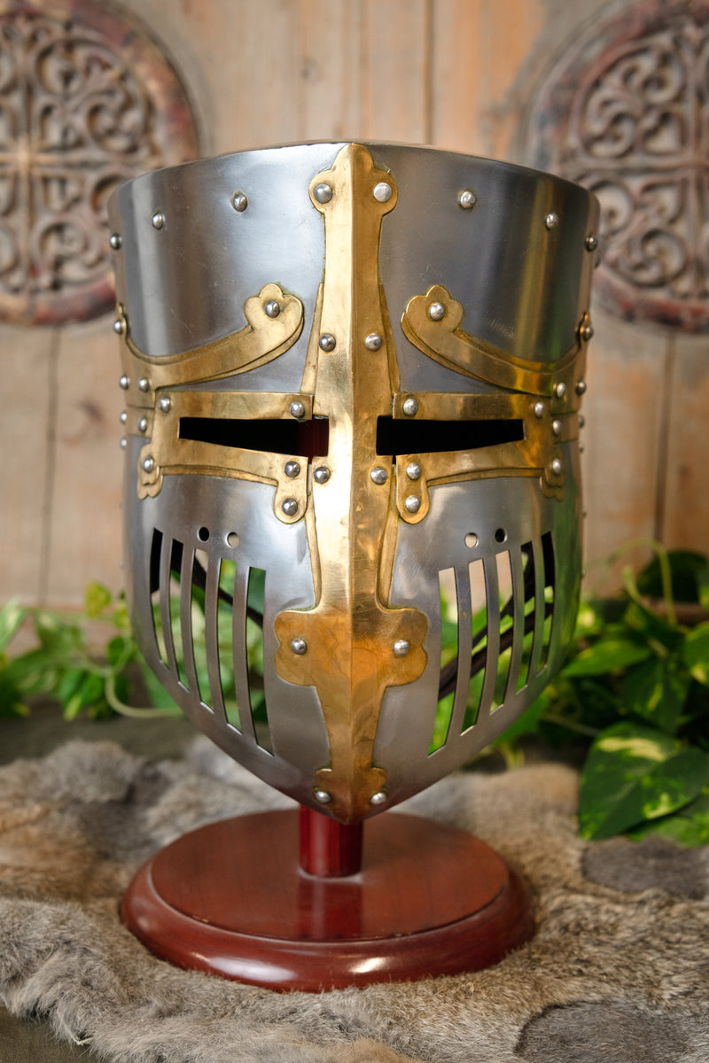 Middeleeuwse pothelm Westminster Psalter, 1-1.2 mm