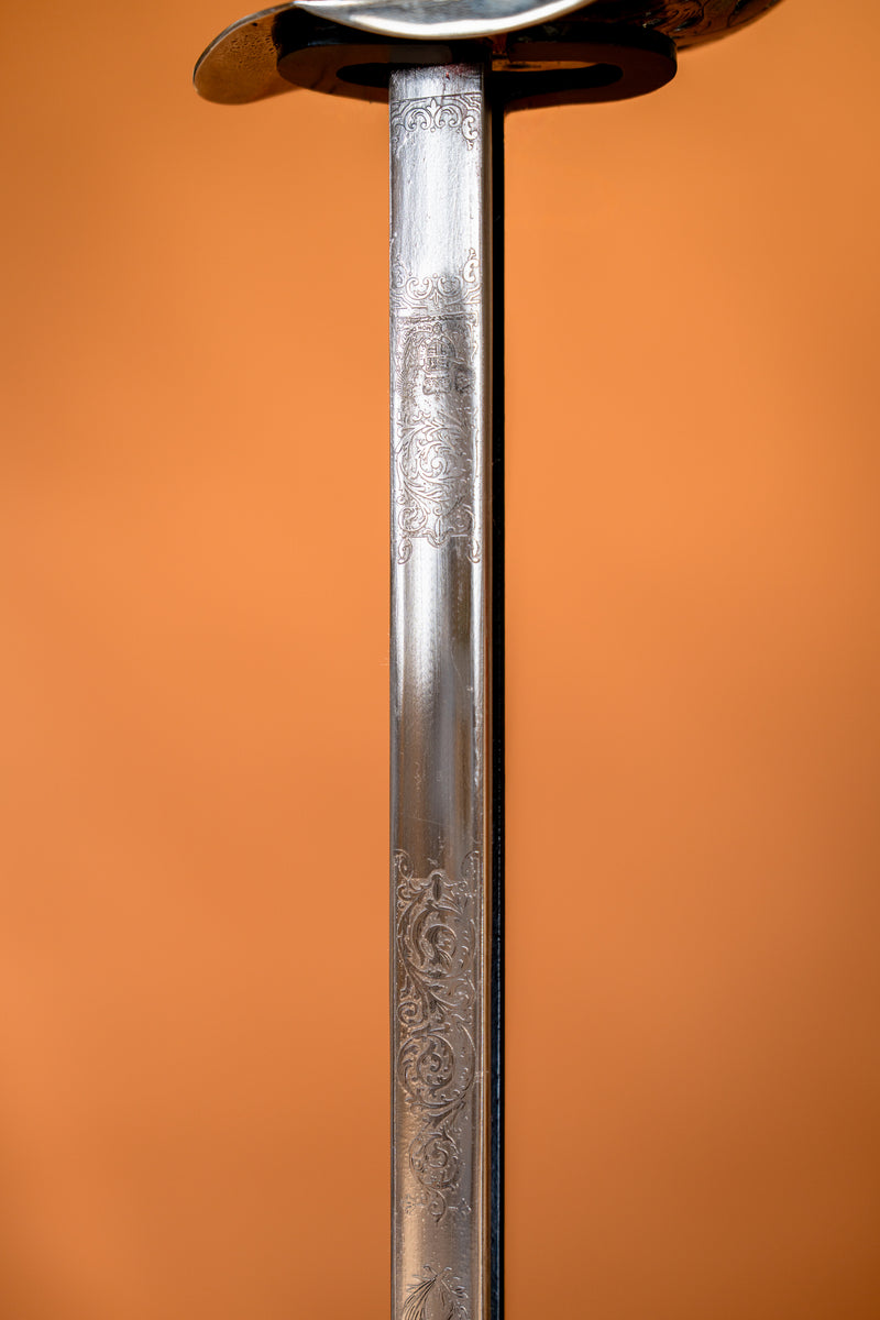 Sable de infantería británica 1897, semi-afilado 