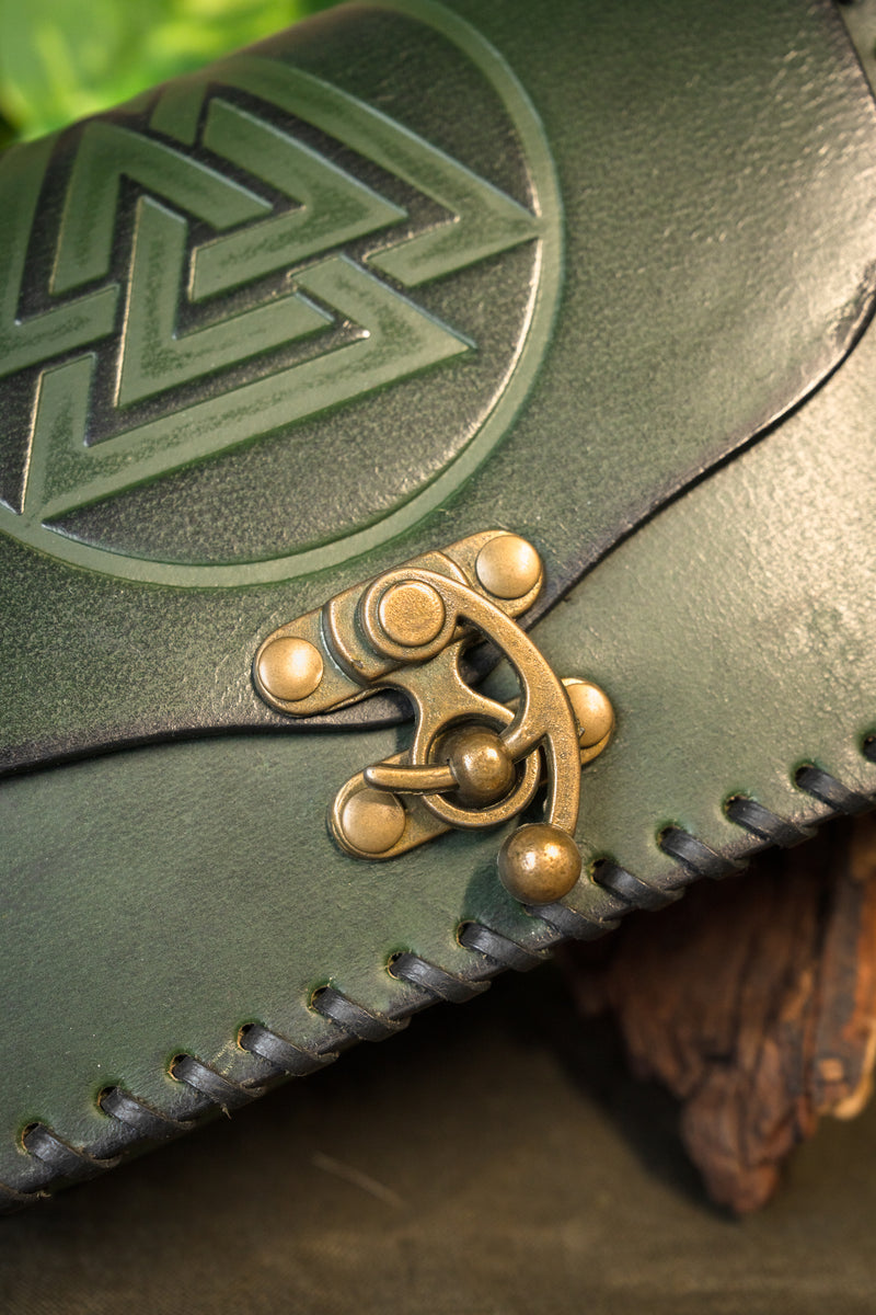 Viking sac avec Valknut, vert 
