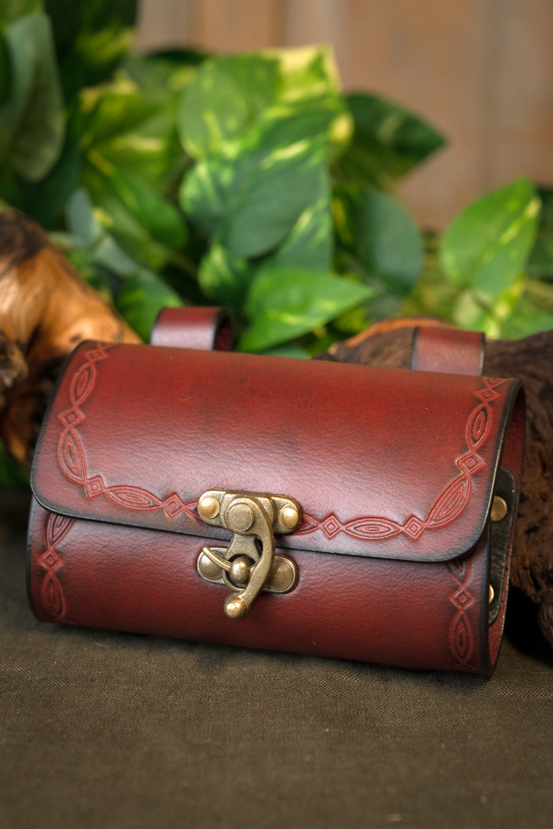 Magic drink bag with 4 bottles, red