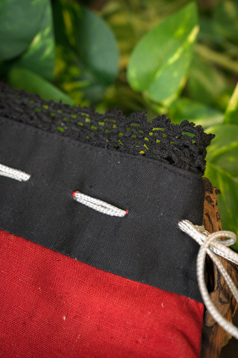 Geldbeurs Lynette, rood-zwart