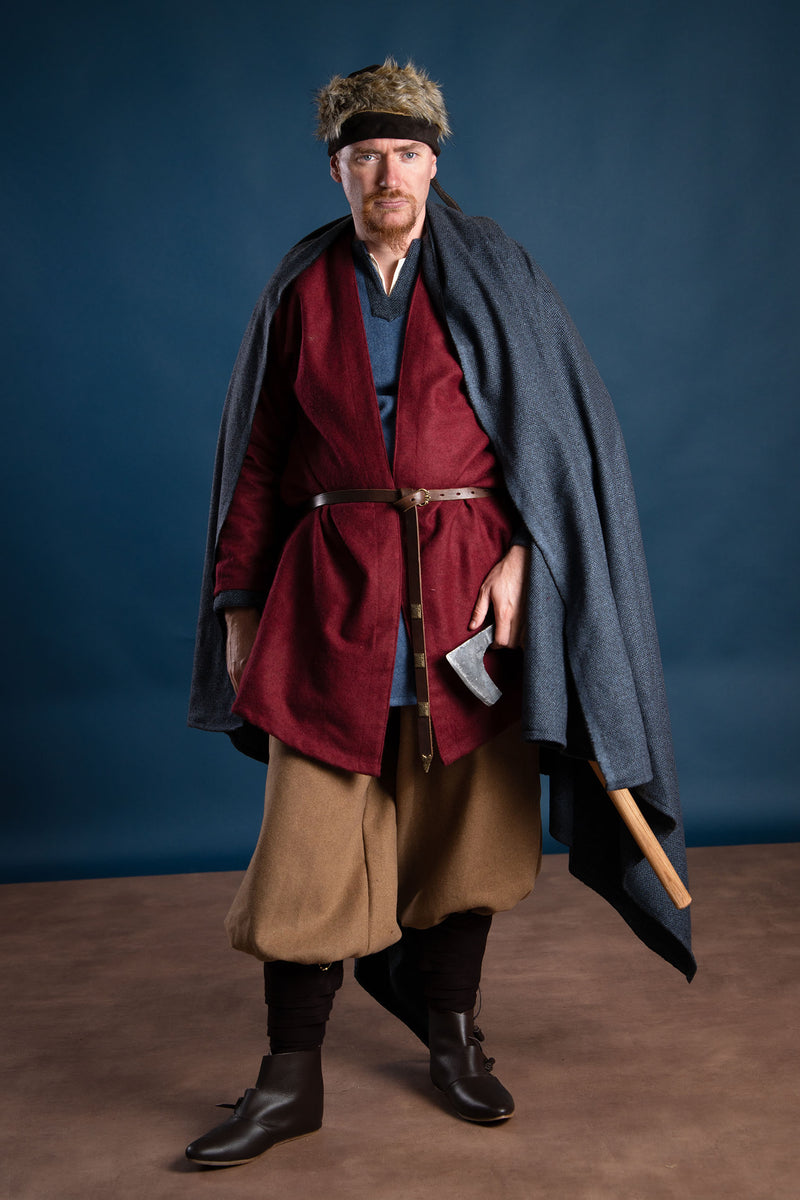 Wikingerdeckel Ragi Leder, braun