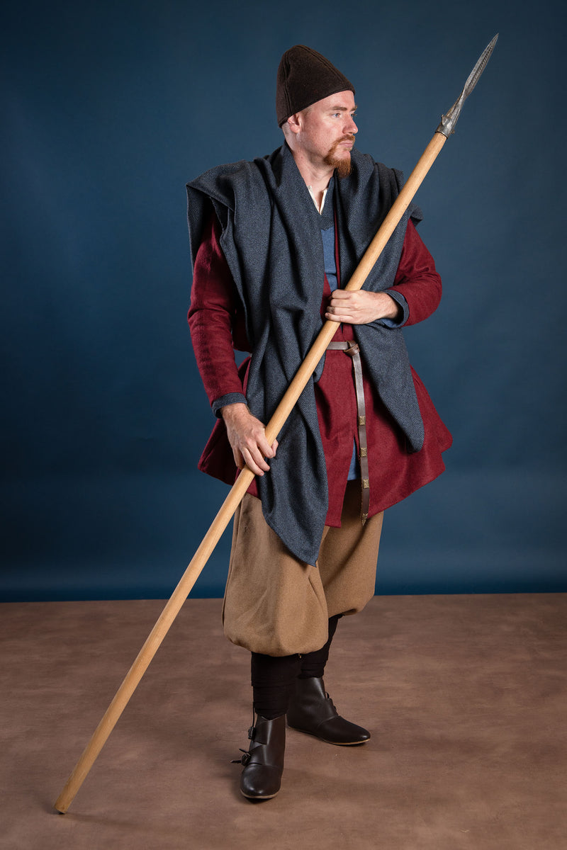 Viking kapje Ari, 100% wol, bruin