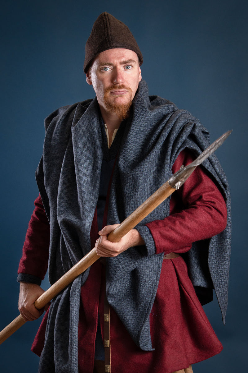 Viking kapje Ari, 100% wol, bruin