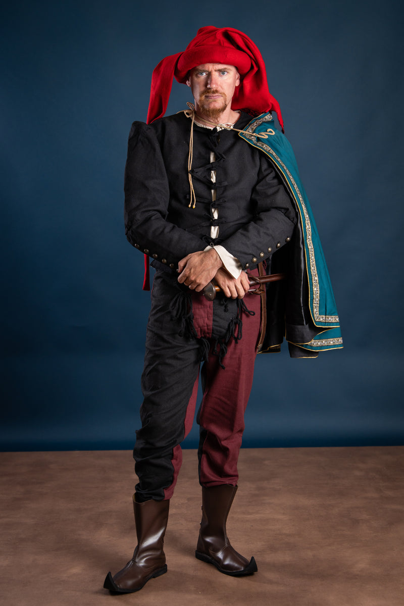 15e eeuwse Doublet Rafael, zwart