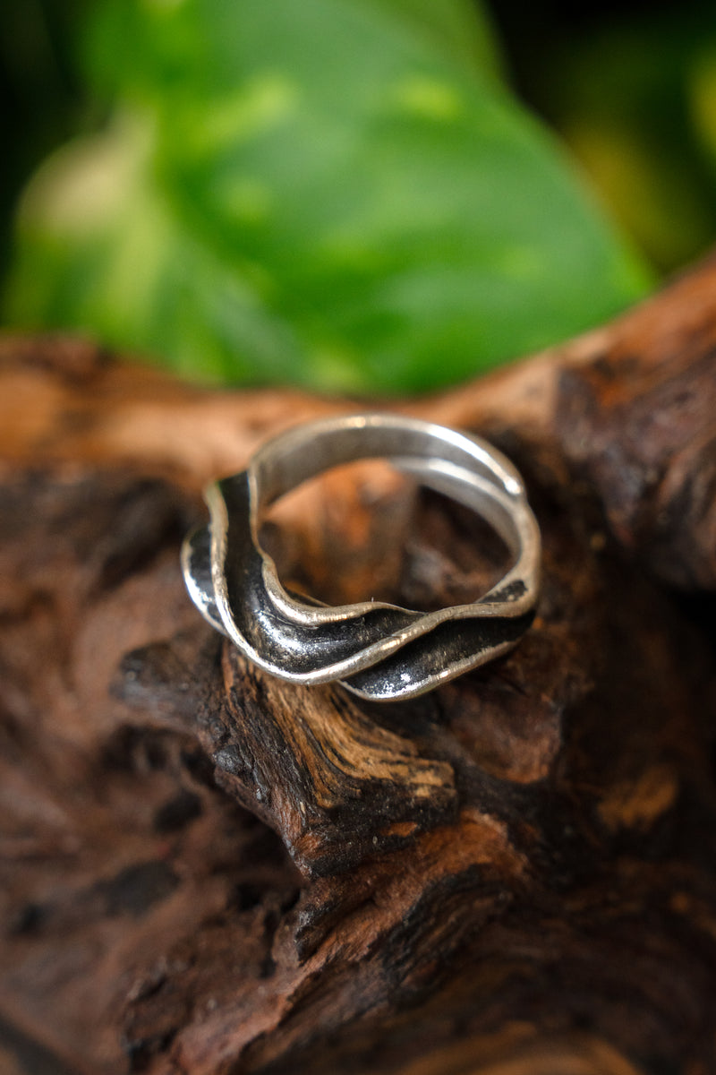 Ring Vendel, verzilverd brons