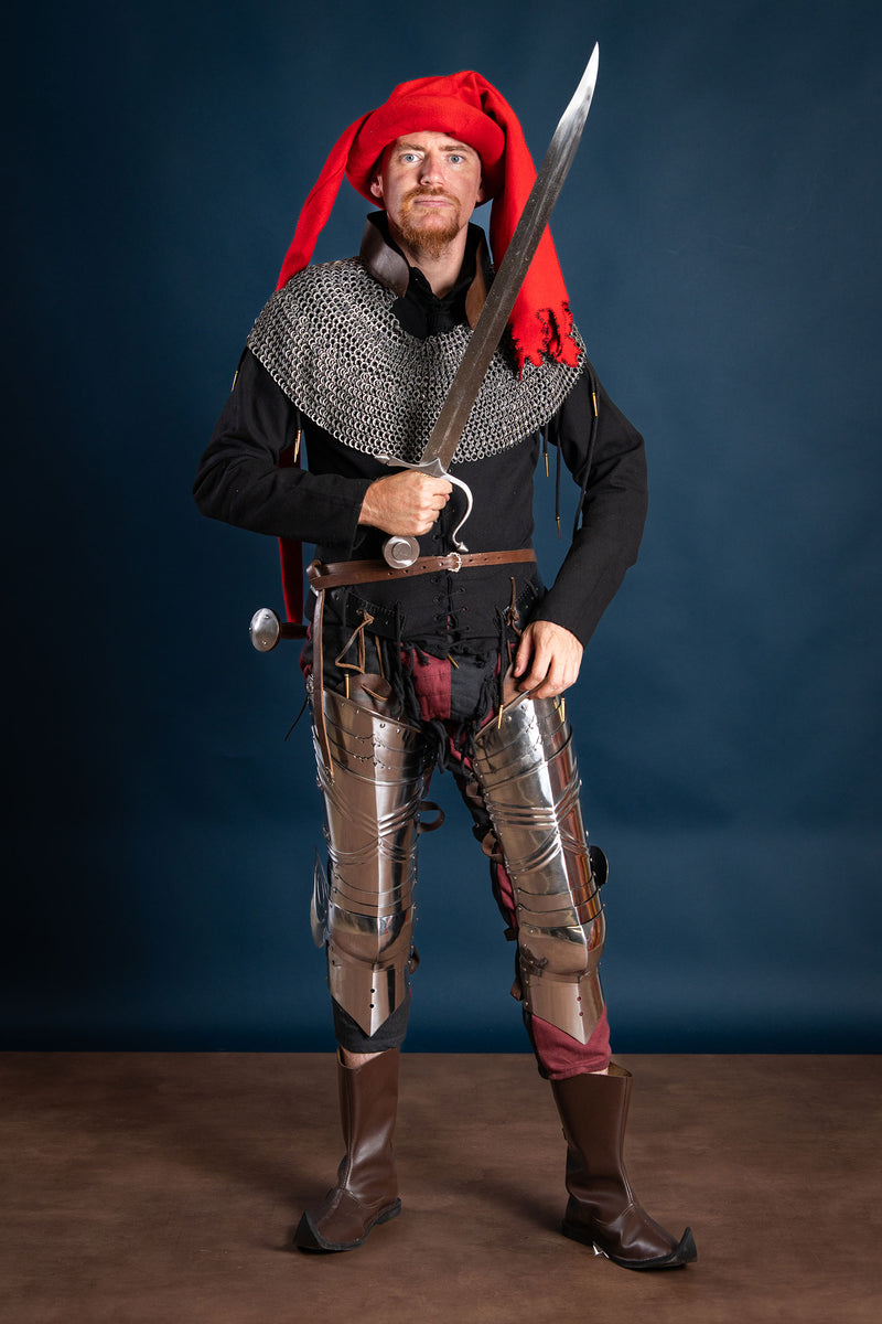 Standard ringbrynje, blandet klinket runde ringe, 9mm 