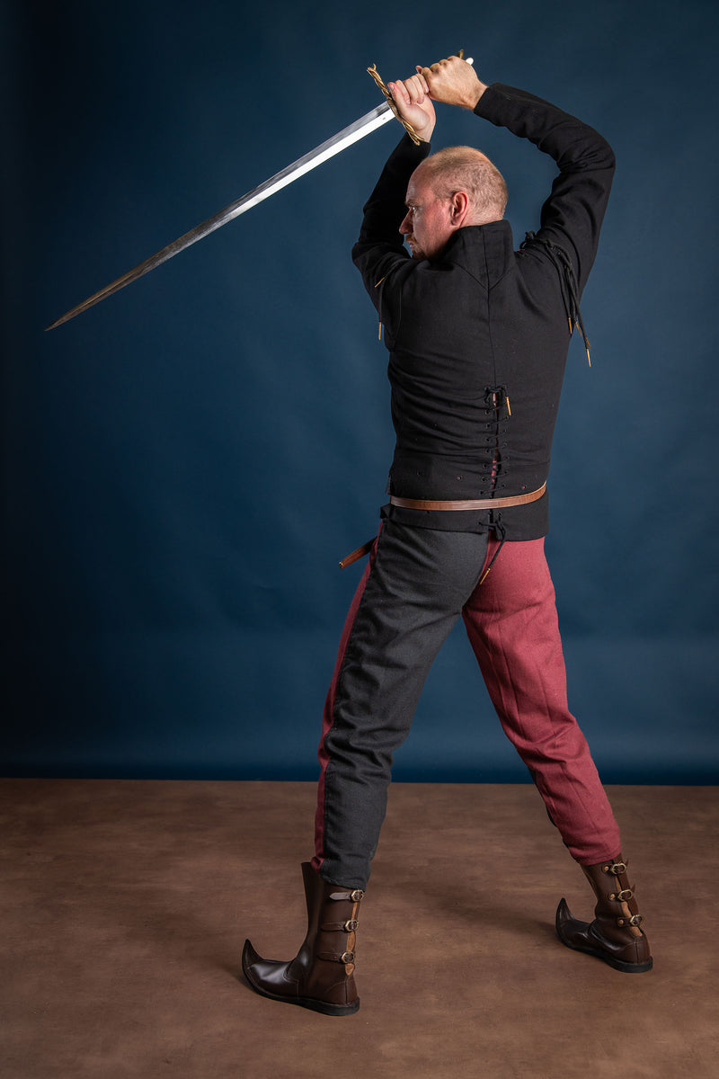 15e eeuwse arming doublet, zwart