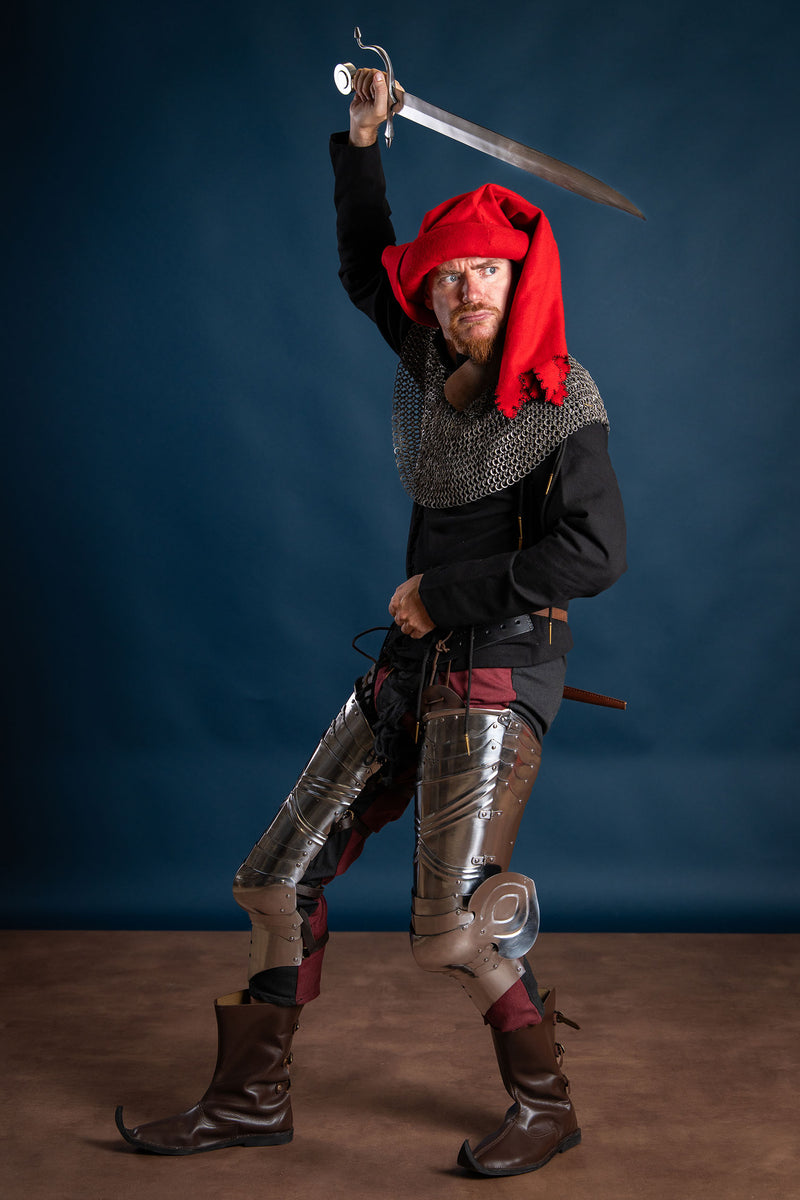 Poulaines, médiévales, brun 