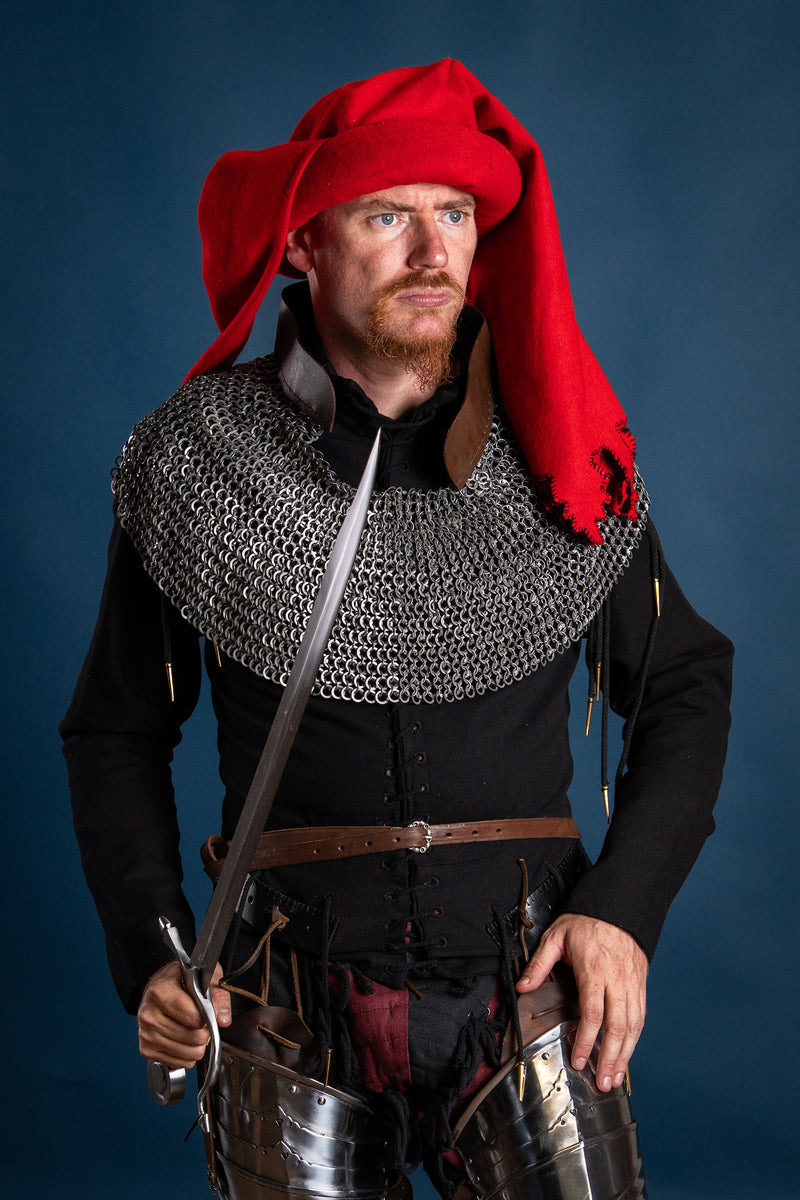 Standard ringbrynje, blandet klinket runde ringe, 9mm 