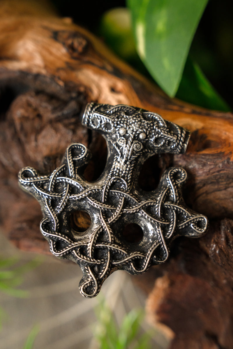 Hiddensee Thor’s hammer, silvered bronze