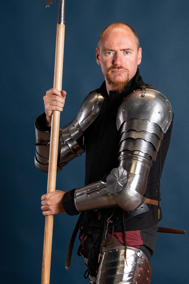 Gotiska armskenor, armrustning, 1,6 mm 