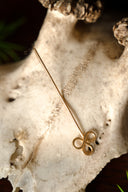 Late medieval veil pin, bronze