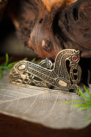 Viking heste broche, venstre, bronze 