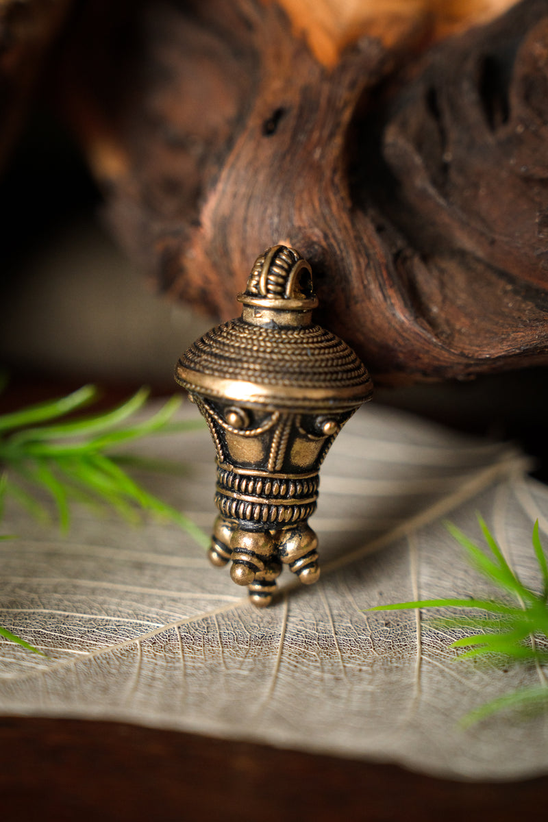 Germansk berlockhängsmycke, brons 