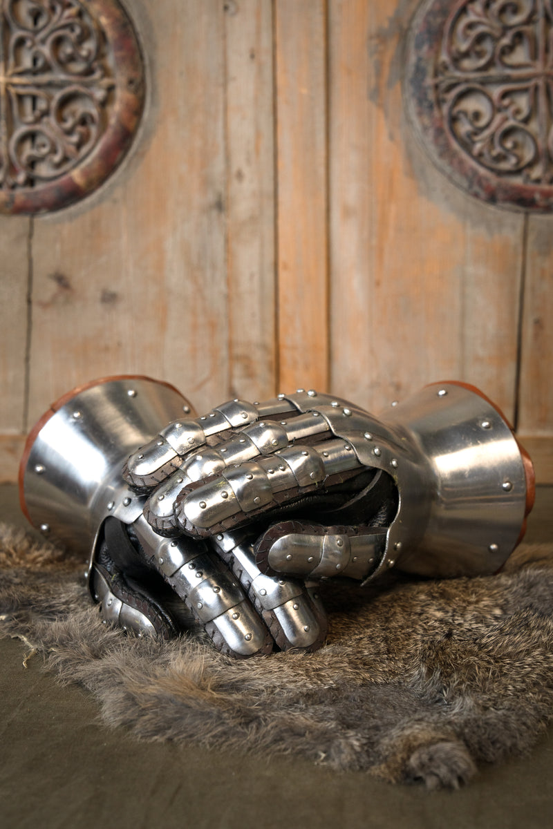 guanteletes de reloj de arena del siglo XV, 1.2 mm 