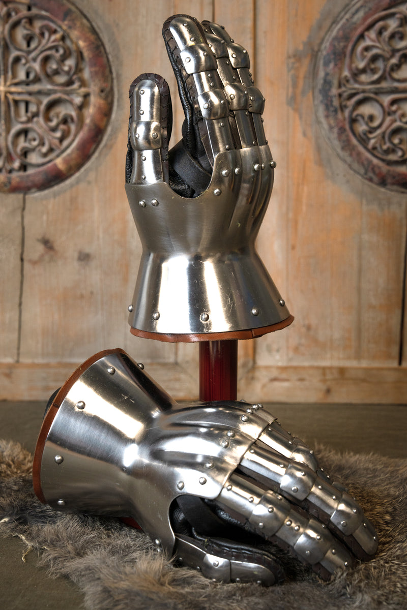 guanteletes de reloj de arena del siglo XV, 1.2 mm 