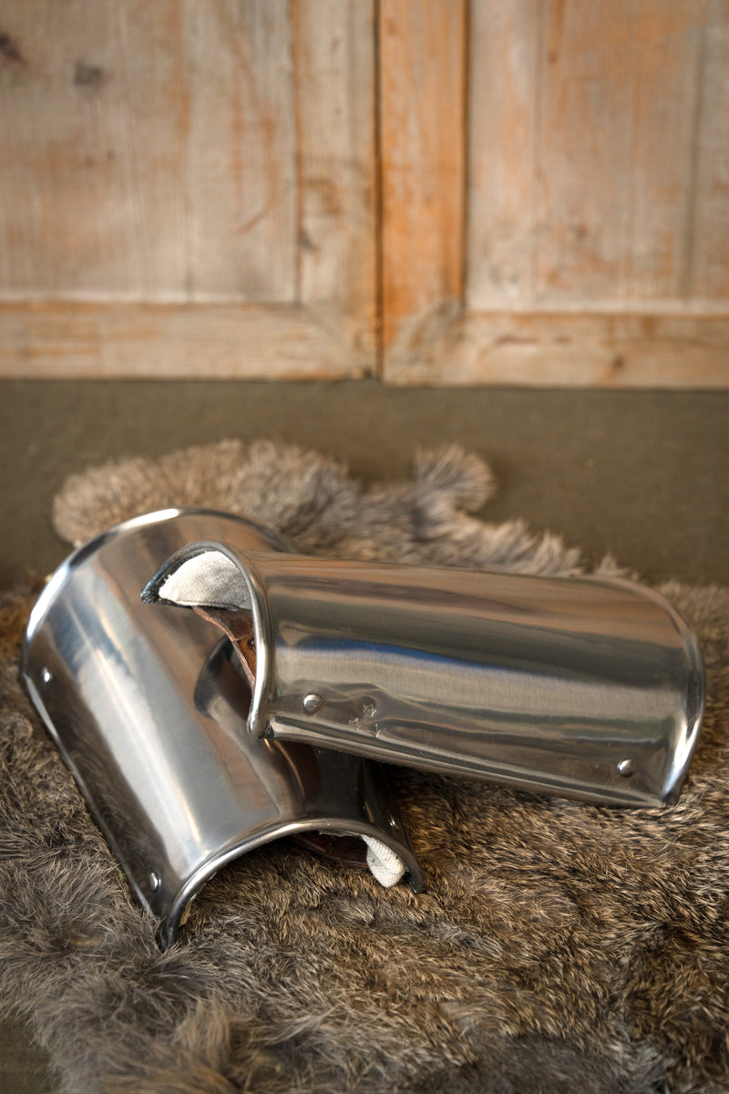 Steel bracers, underarm armor, 1.6 mm