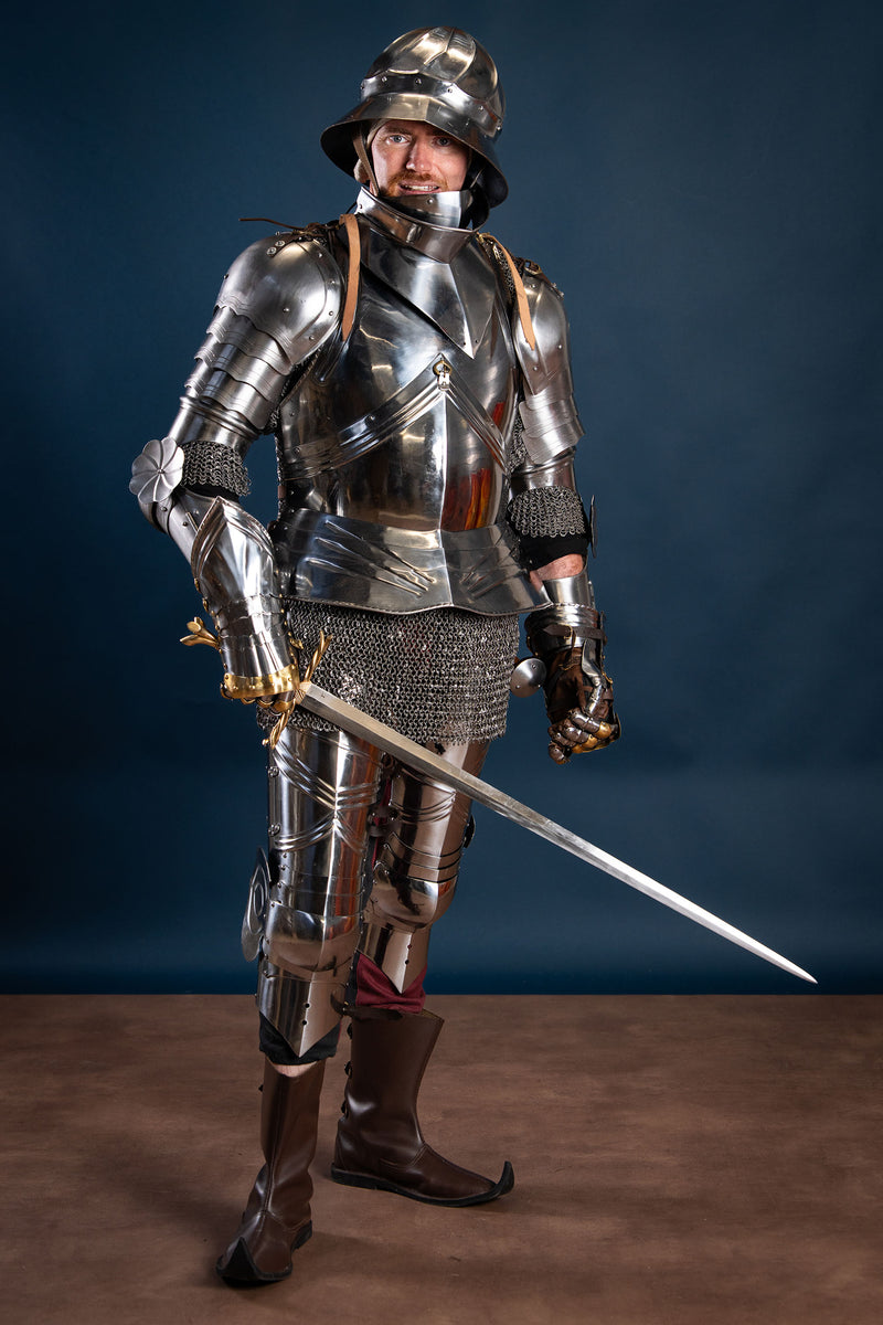 Gotisch beenharnas (1460-1500), 1.6 mm