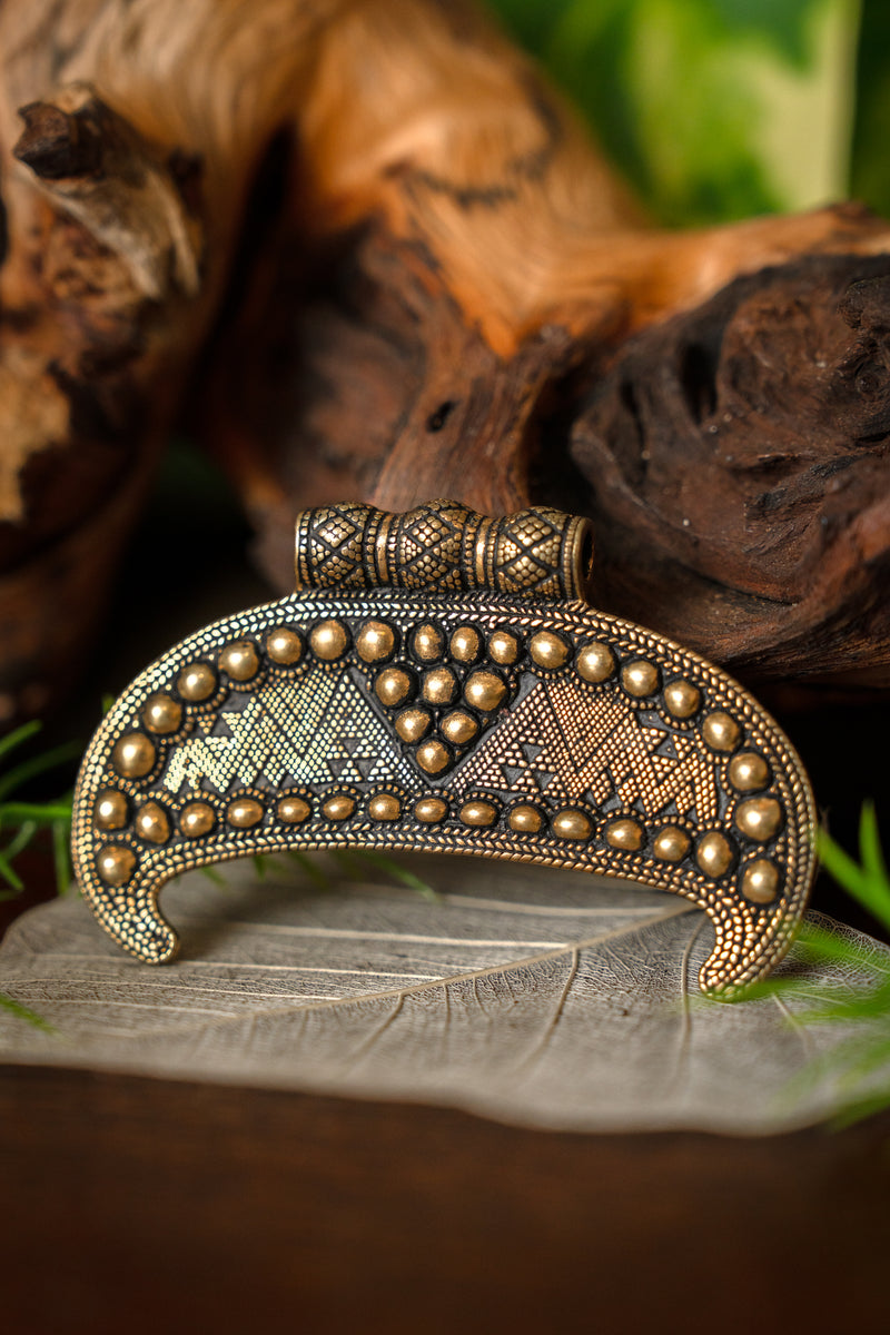 Lunula amulet Gnezdovo, bronze