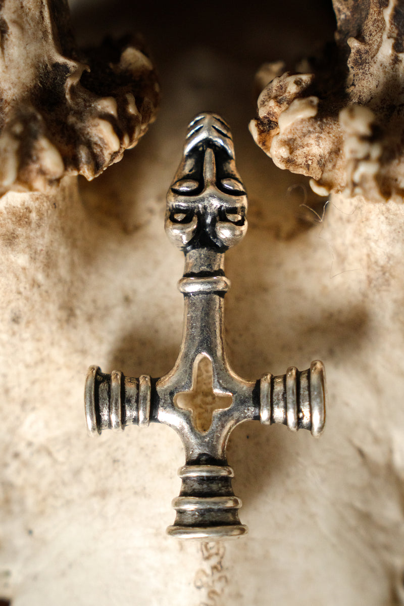 Islande Marteau de Thor de Fossi, bronze argenté 