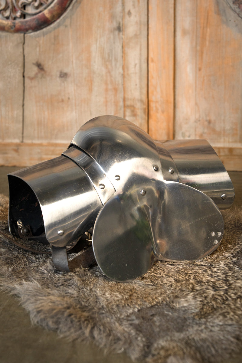 Milanesisk poleyns, knæstykker med rondeldolke, 1,6 mm 