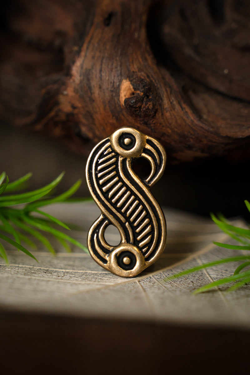 Frankische adelaarsfibula, brons