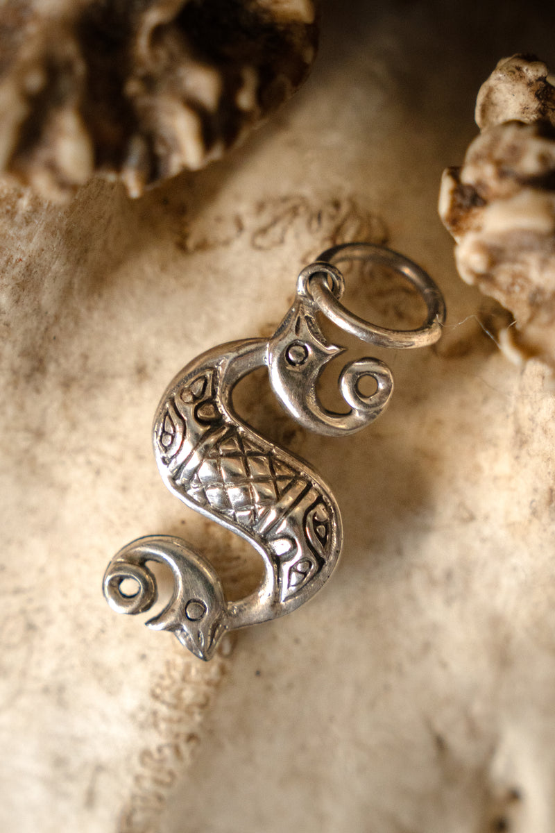 Keltisch zeepaard, sterling zilver