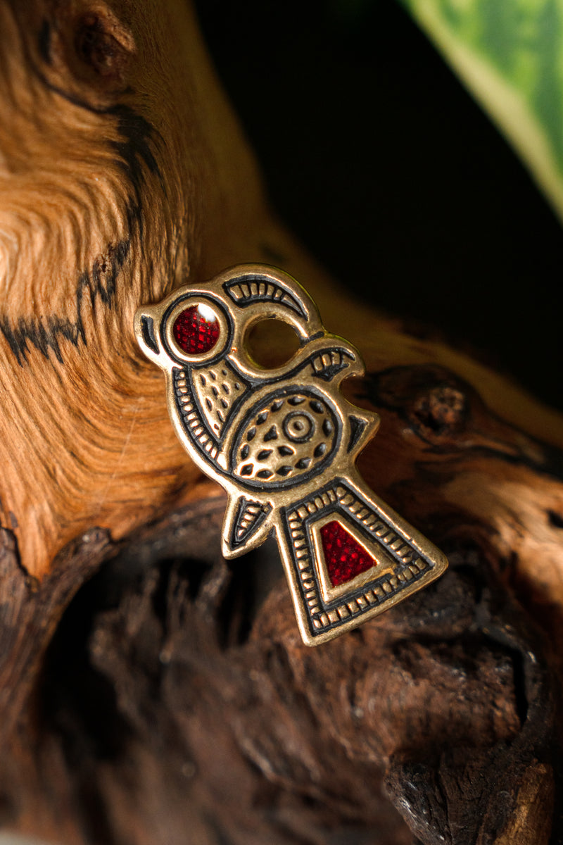 Frankisk fuglebroche, bronze 