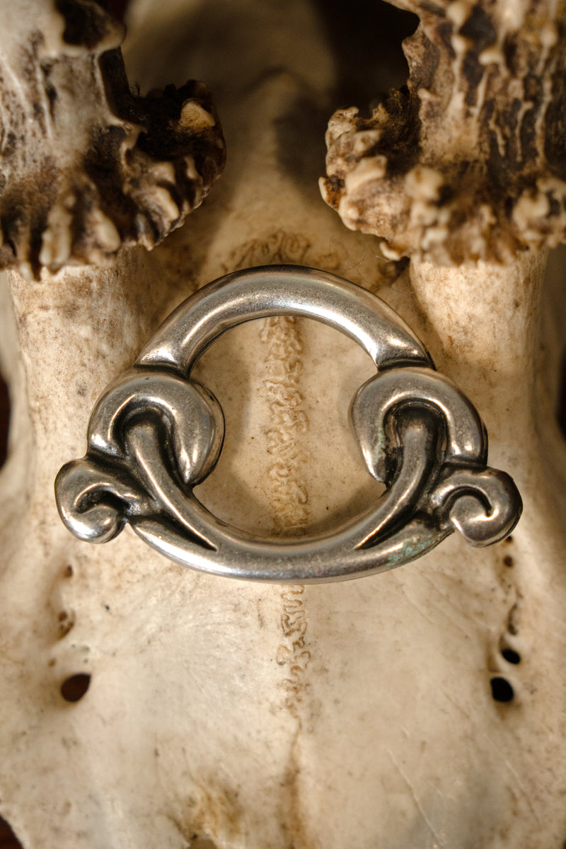 Birka ring voor saxschede, verzilverd