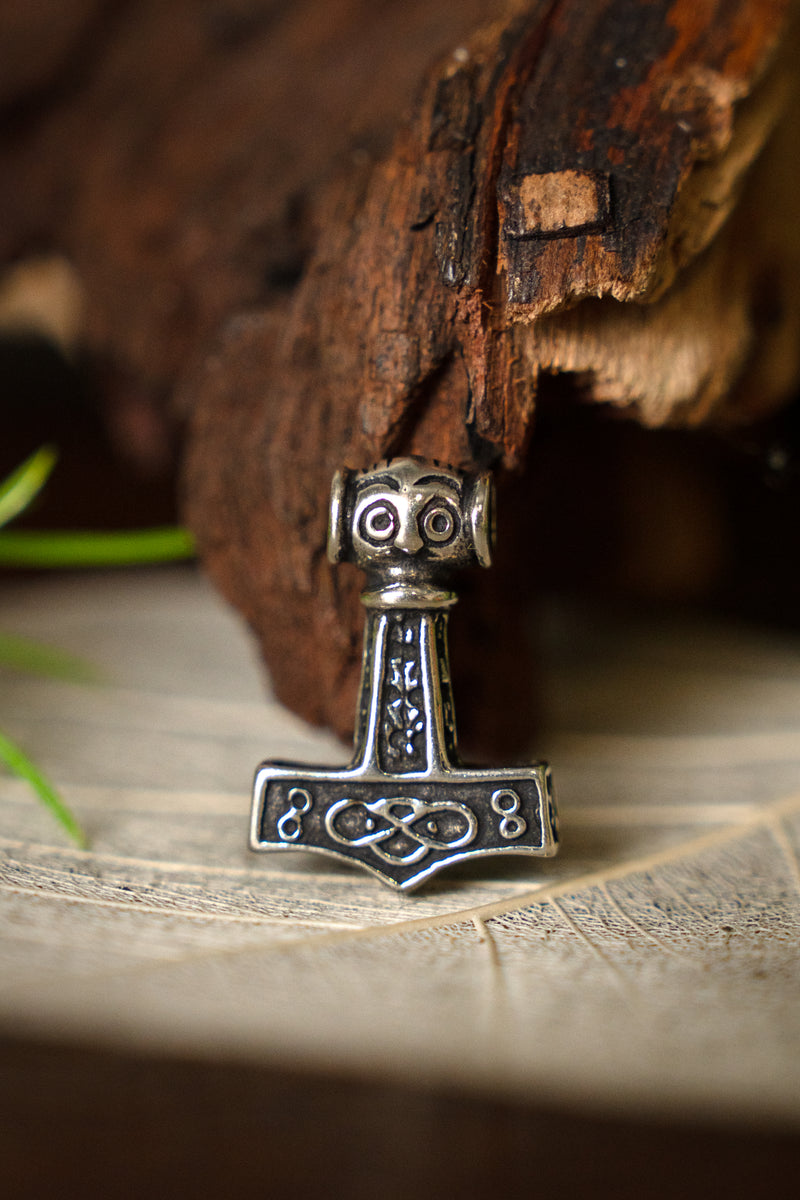 Petit ödeshög Marteau de Thor, sterling argent 